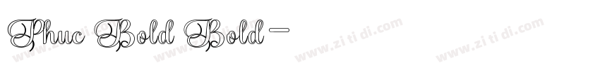 Phuc Bold Bold字体转换